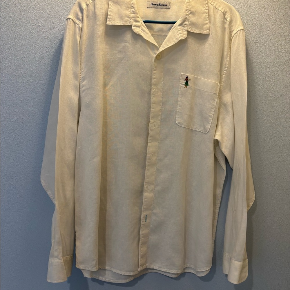 Men's white Long Sleeve Shirt